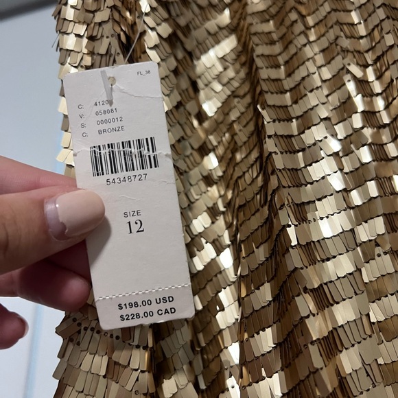 Brand new Anthropologie gold skirt! - Picture 3 of 4